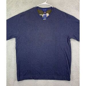 Club Room Sweater Adult XL Blue Pullover Sweatshirt Cotton Casual Preppy Men NEW